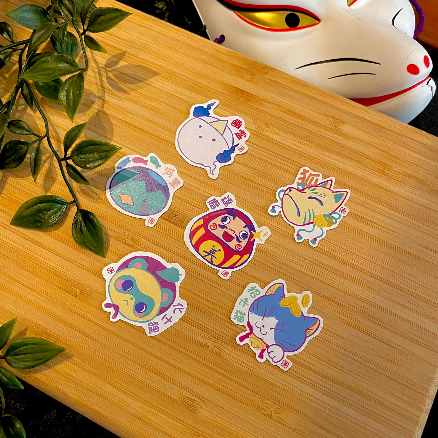 Set Mini Stickers ShiiTake